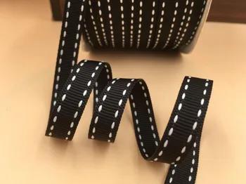 (10 Yards/lot) 3/8" 9mm Black Grosgrain Ribbon With White Stitches Gift Wrap Ribbon Decoration Ribbons
(10 Yards/lot) 3/8" 9mm Black Grosgrain Ribbon With White Stitches Gift Wrap Ribbon Decoration Ribbons