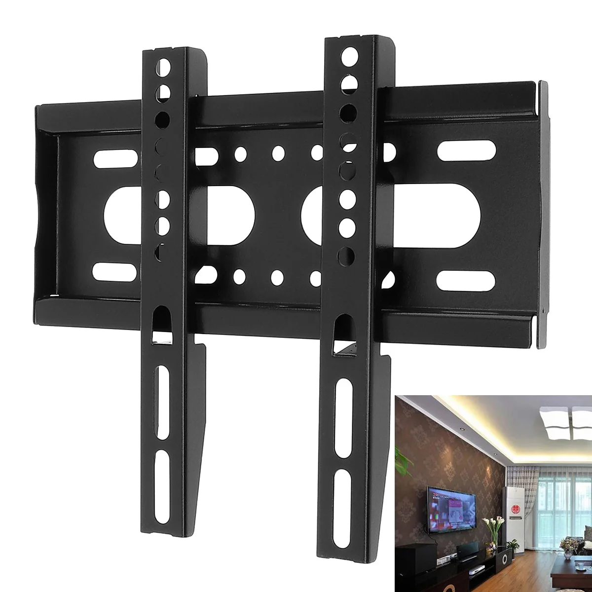 Universal 25KG TV Wall Mount Bracket Fixed Flat Panel TV Frame Fit for 14-42 Inch LCD LED Monitor Flat Panel
Universal 25KG TV Wall Mount Bracket Fixed Flat Panel TV Frame Fit for 14-42 Inch LCD LED Monitor Flat Panel
