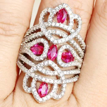 YaYI Jewelry Princess Cut 6.9CT Red Zircon Silver Color Engagement Rings wedding Heart Rings Girls Party Rings Gifts 846
YaYI Jewelry Princess Cut 6.9CT Red Zircon Silver Color Engagement Rings wedding Heart Rings Girls Party Rings Gifts 846