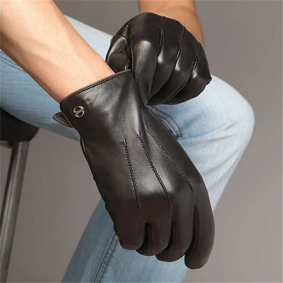 Men'S High Quality Leather Gloves 2019 New Winter Touch Screen Sheepskin Gloves Stylish Wrist Driving Gloves 3- EM011
Men'S High Quality Leather Gloves 2019 New Winter Touch Screen Sheepskin Gloves Stylish Wrist Driving Gloves 3- EM011