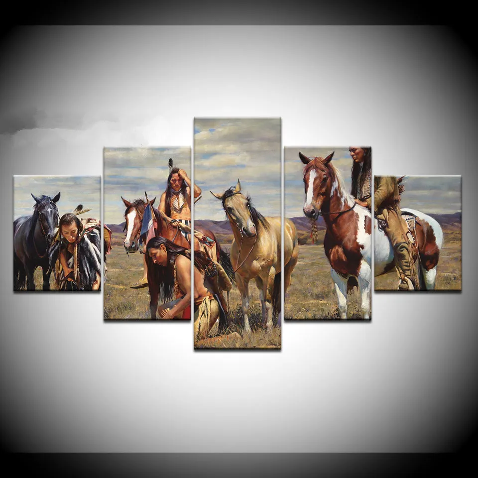5 Panel American Native Tribes Indian Painting Canvas Wall Art Picture Modern Home Decoration Living Room Canvas Print Artwork
5 Panel American Native Tribes Indian Painting Canvas Wall Art Picture Modern Home Decoration Living Room Canvas Print Artwork