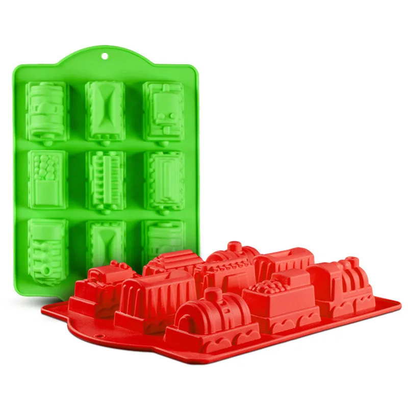 Silicone Cake Mold 9 Cavities Train For Baking Chocalate Cakes Molds Handmade Soap Mould Kitchen Accessories
Silicone Cake Mold 9 Cavities Train For Baking Chocalate Cakes Molds Handmade Soap Mould Kitchen Accessories