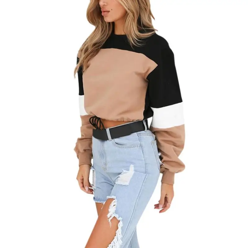 2018 New Autumn Sweatshirts Women Fashionable Patchwork Drawstring Hoodies Female Long Sleeve O-neck Pullovers
2018 New Autumn Sweatshirts Women Fashionable Patchwork Drawstring Hoodies Female Long Sleeve O-neck Pullovers