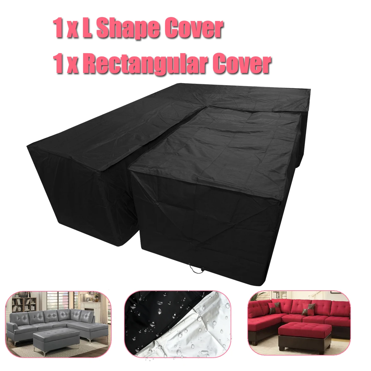Waterproof Garden Outdoor Furniture Rain Cover Cloth Sets Polyester Dustproof Protect Cover Fabric for Sofa Suits for Home Black
Waterproof Garden Outdoor Furniture Rain Cover Cloth Sets Polyester Dustproof Protect Cover Fabric for Sofa Suits for Home Black