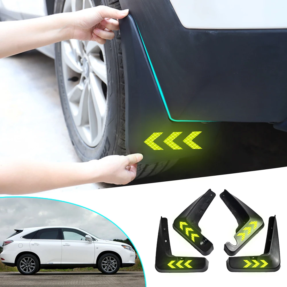 Car Mud Safety reflective warning Flaps For LEXUS RX RX270 RX300 RX350 RX450H 2010-2015 Splash Guards Mudflaps Accessories
Car Mud Safety reflective warning Flaps For LEXUS RX RX270 RX300 RX350 RX450H 2010-2015 Splash Guards Mudflaps Accessories