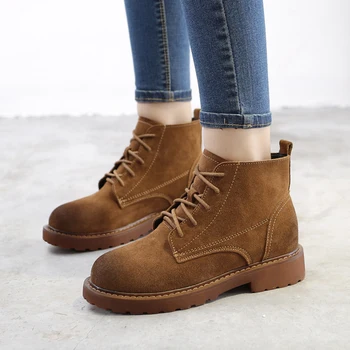 2019 Fashion Nubuck Women Ankle Boots Rubber Boots Casual Lady Shoes Camel/Black/Khaki Spring/Autumn Female Shoes Woman Footwear
2019 Fashion Nubuck Women Ankle Boots Rubber Boots Casual Lady Shoes Camel/Black/Khaki Spring/Autumn Female Shoes Woman Footwear