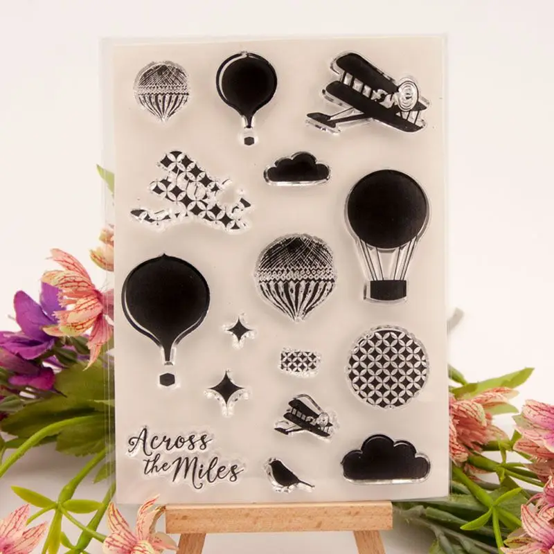 Hot Air Balloon Silicone Clear Seal Stamp DIY Scrapbooking Embossing Photo Album Decorative Paper Card Craft Art Handmade Gift 
Hot Air Balloon Silicone Clear Seal Stamp DIY Scrapbooking Embossing Photo Album Decorative Paper Card Craft Art Handmade Gift