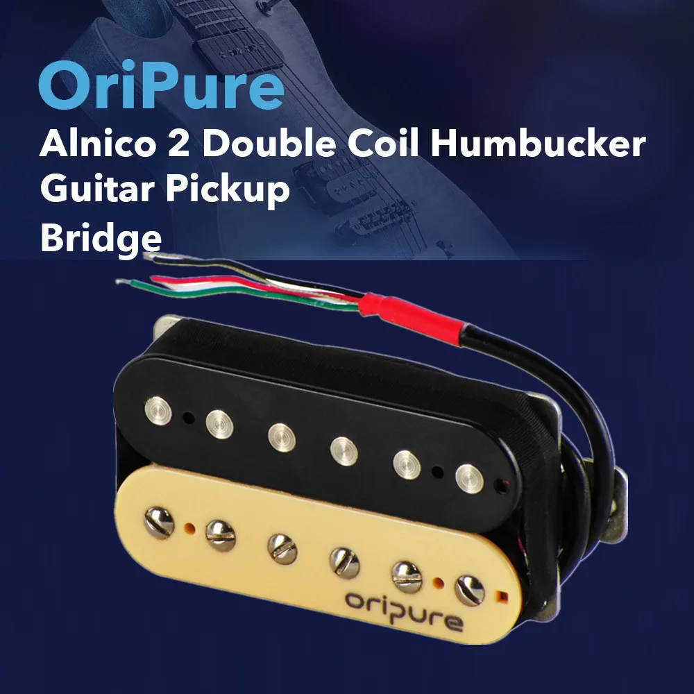 Brücke Pickup OriPure Alnico 5 Humbucker Double Coil Einstellbar Gitarre Hals