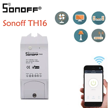 Sonoff TH16 Smart Wifi Switch Monitoring Temperature Humidity Wifi Smart Switch Home Automation Kit Works With Alexa Google Home
Sonoff TH16 Smart Wifi Switch Monitoring Temperature Humidity Wifi Smart Switch Home Automation Kit Works With Alexa Google Home