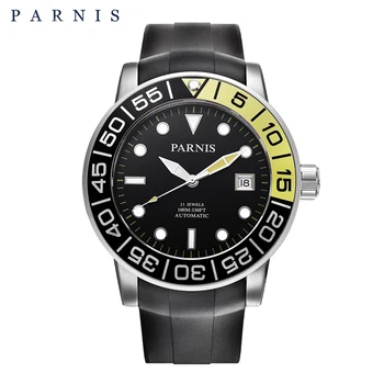 Parnis Mechanical Watch Men Automatic 42mm Rubber Sport Watch 21 Jewels Rotating Bezel Top Brand Luminous Male Clock Wrist Watch
Parnis Mechanical Watch Men Automatic 42mm Rubber Sport Watch 21 Jewels Rotating Bezel Top Brand Luminous Male Clock Wrist Watch