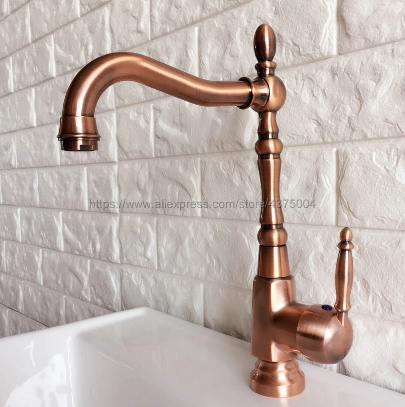 Bathroom Faucet Antique Red Copper 360 Degree Turn Basin Faucet Water Tap Single Handle Cold and Hot Water Nnf417
Bathroom Faucet Antique Red Copper 360 Degree Turn Basin Faucet Water Tap Single Handle Cold and Hot Water Nnf417