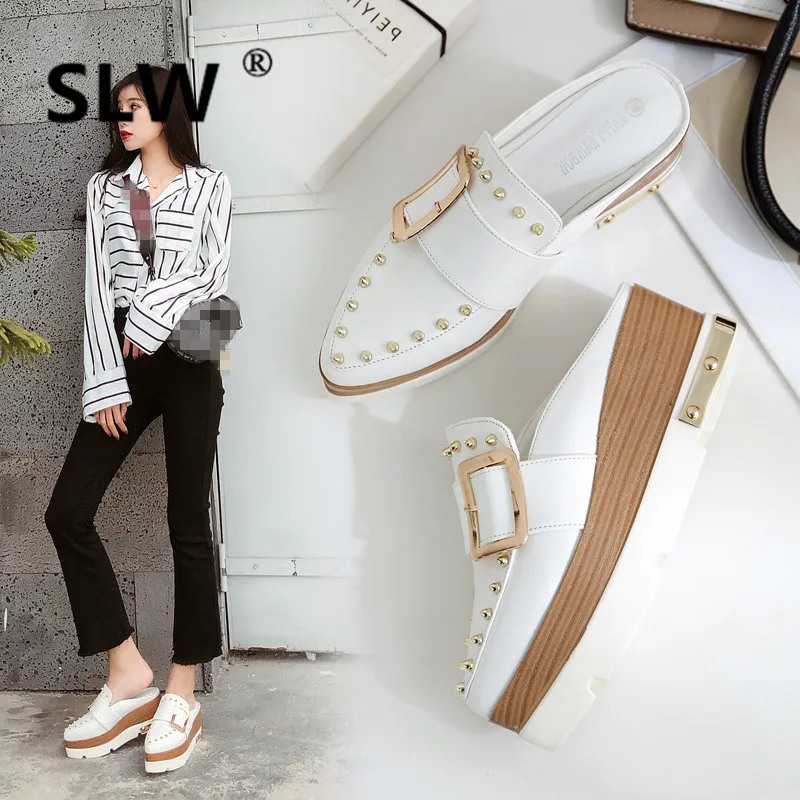 Woman Shoes Luxury Slides Slippers Platform Pointed Toe On A Wedge Women Heels Loafers Designer Sliders High Cover Flat Rome
Woman Shoes Luxury Slides Slippers Platform Pointed Toe On A Wedge Women Heels Loafers Designer Sliders High Cover Flat Rome