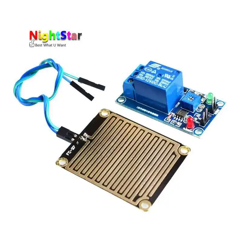 12V Rain Raindrops controller module detection Rainwater Foliar Sensitivity sensor Power Modul
12V Rain Raindrops controller module detection Rainwater Foliar Sensitivity sensor Power Modul