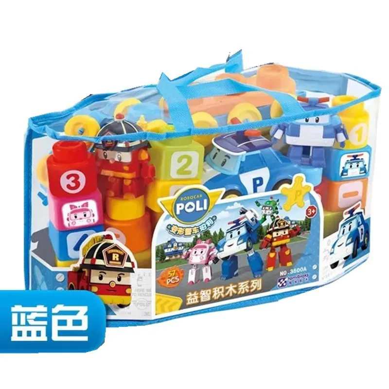 57 Pcs Big Size Blocks Police Car Building Blocks Bricks Gift Toy Robot Car Big Granule Toys for Children
57 Pcs Big Size Blocks Police Car Building Blocks Bricks Gift Toy Robot Car Big Granule Toys for Children