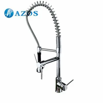 AZOS Kitchen Sink Faucet Brass Spring Pull Down Spout Single Hole Deck Mount Chrome Polish Hot Cold Mixer CFDH010
AZOS Kitchen Sink Faucet Brass Spring Pull Down Spout Single Hole Deck Mount Chrome Polish Hot Cold Mixer CFDH010