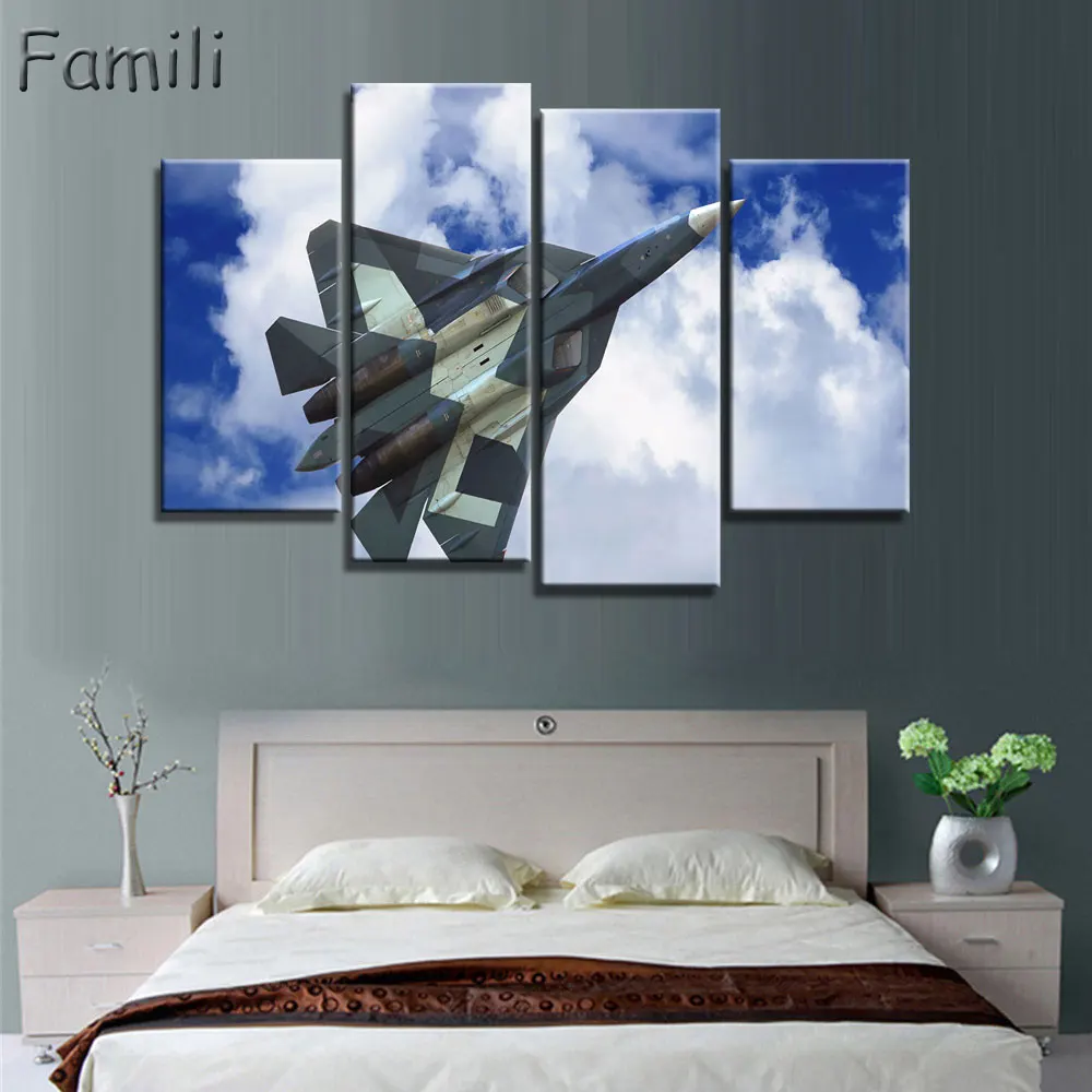 4 Pieces Painting Fighter Airplane Aircraft Model Wall Art Canvas Prints Modern Artwork Wall Pictures for Living Room Unframed
4 Pieces Painting Fighter Airplane Aircraft Model Wall Art Canvas Prints Modern Artwork Wall Pictures for Living Room Unframed