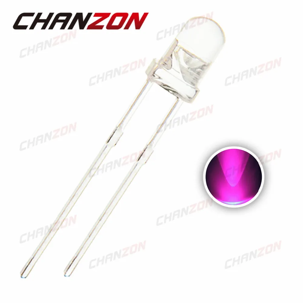 CHANZON 100pcs LED 3mm Pink Water Clear Round Light-Emitting Diode High Brightness LED Light Lamp 3 mm DC 3V 20mA Components DIY
CHANZON 100pcs LED 3mm Pink Water Clear Round Light-Emitting Diode High Brightness LED Light Lamp 3 mm DC 3V 20mA Components DIY