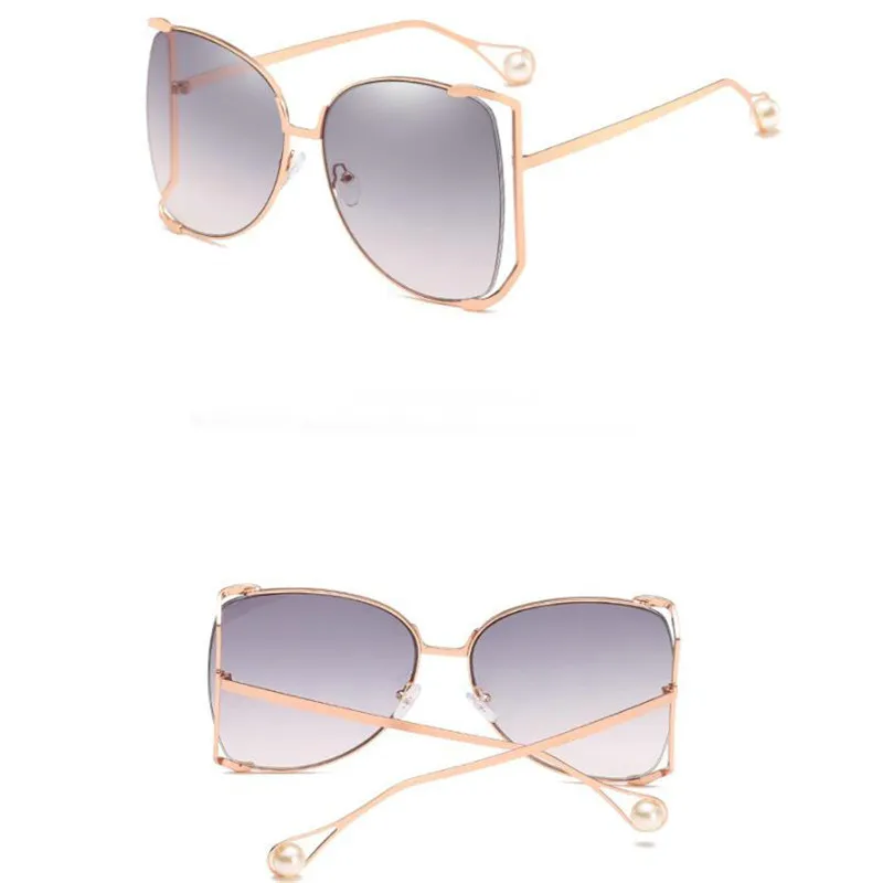 Zowensyh metallic half frame sunglasses for lady with large frame colorful ocean sunglasses pearl embellished mirror leg glasses
Zowensyh metallic half frame sunglasses for lady with large frame colorful ocean sunglasses pearl embellished mirror leg glasses