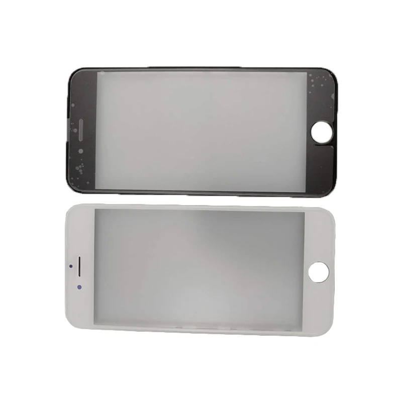 For iPhone 6G 6O 7G 7P 8G8P Glass with Bezel Frame +OCA+Camera Holder+Sensor Holder+Ear Mesh (1)