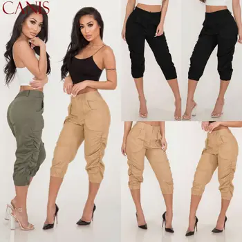 Vintage Polyester Women Ladies Summer Casual and Loose Solid Flat High Waist Cargo Elastic 3/4 Long Pants Harem Trousers US
Vintage Polyester Women Ladies Summer Casual and Loose Solid Flat High Waist Cargo Elastic 3/4 Long Pants Harem Trousers US
