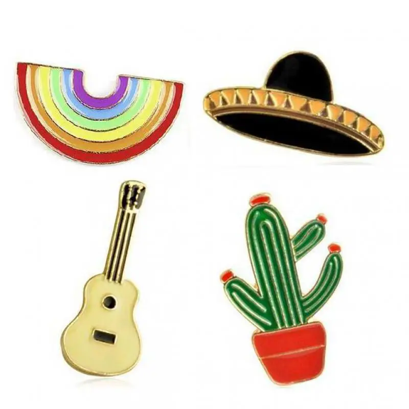 Rainbow Guitar Hat Cactus Plant In Brooch Pin Buckle Badge Shirt Jacket Jeans Fashion Jewelry Gift For Friend
Rainbow Guitar Hat Cactus Plant In Brooch Pin Buckle Badge Shirt Jacket Jeans Fashion Jewelry Gift For Friend