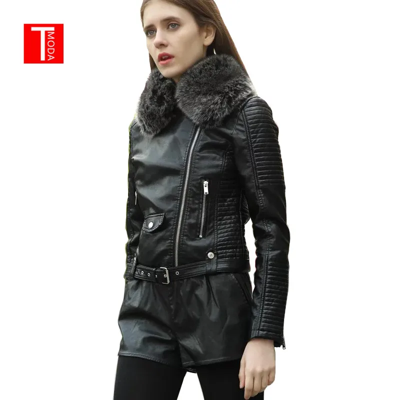 2018 Hot Women Winter Warm Faux Leather Jackets with Fur Collar Lady Black Motorcycle & Biker Outerwear Coats
2018 Hot Women Winter Warm Faux Leather Jackets with Fur Collar Lady Black Motorcycle & Biker Outerwear Coats