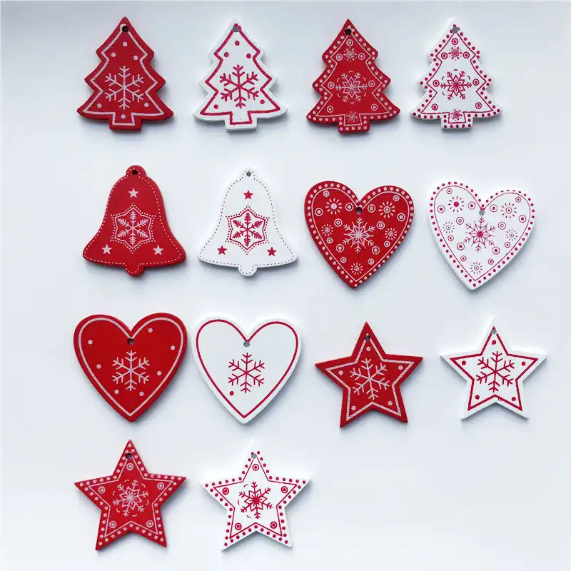 new year christmas tree ornament hanging pendants gifts snow
