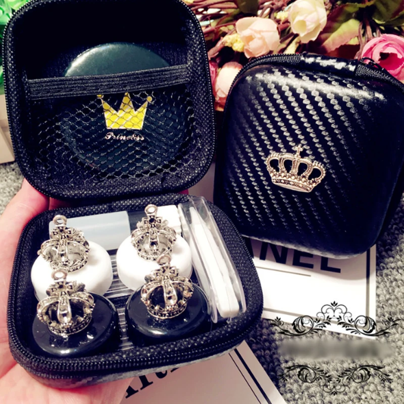 Lovely Handmade Crown Contact Lens Case Set With Mirror Travel Lenses Box Contact Lens Box 2Pairs Container For Contact Lens
Lovely Handmade Crown Contact Lens Case Set With Mirror Travel Lenses Box Contact Lens Box 2Pairs Container For Contact Lens