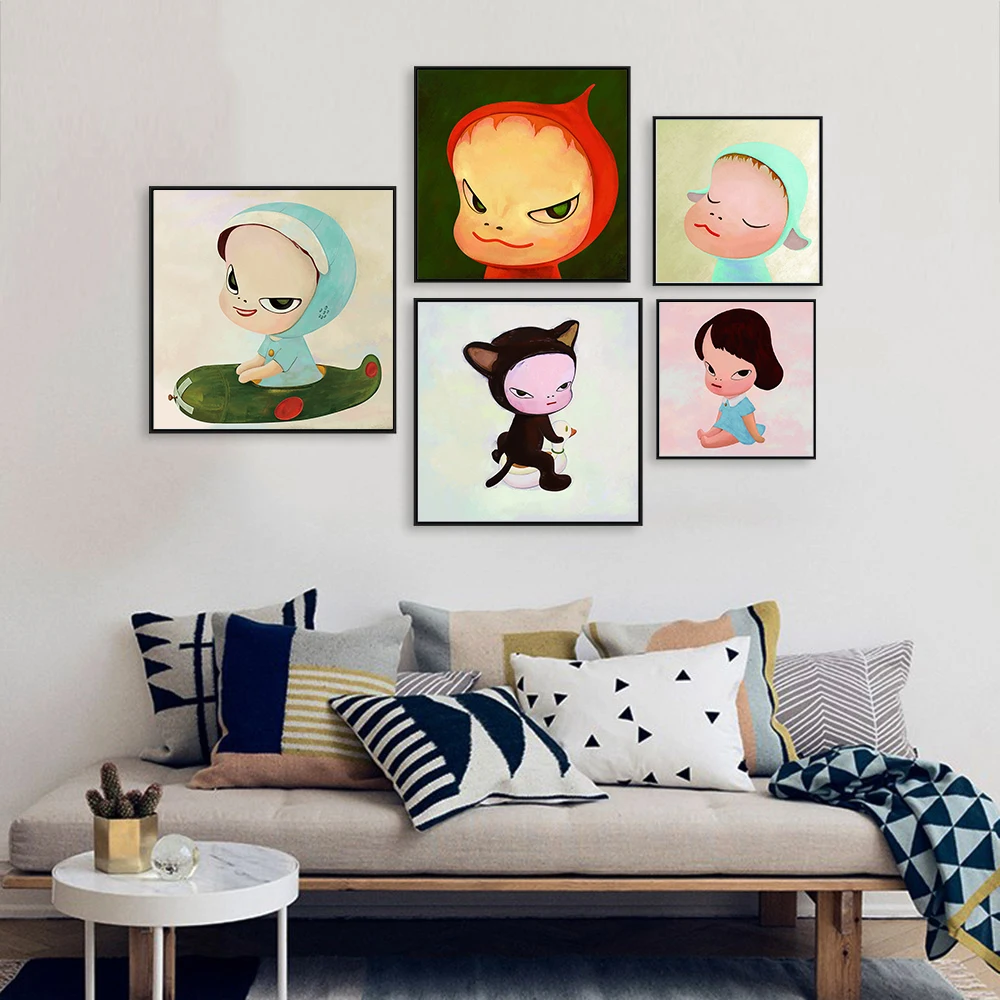 Yoshitomo Nara Cartoon Canvas Poster Picture Sleepwalking Doll Drawing Japanese Painting Prints For Baby Kids Room Decor
Yoshitomo Nara Cartoon Canvas Poster Picture Sleepwalking Doll Drawing Japanese Painting Prints For Baby Kids Room Decor