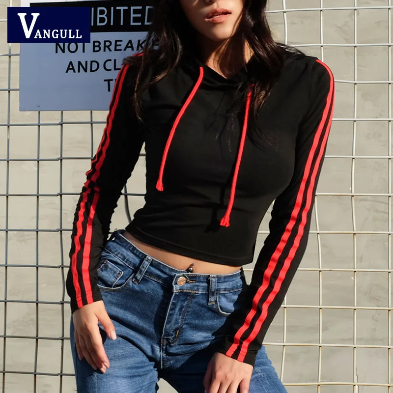 Vangull Striped Full Sleeve Slim Crop Sweatshirts 2019 New Spring Drawstring Ladies Hoodies for Women Autumn Casual Pullovers
Vangull Striped Full Sleeve Slim Crop Sweatshirts 2019 New Spring Drawstring Ladies Hoodies for Women Autumn Casual Pullovers