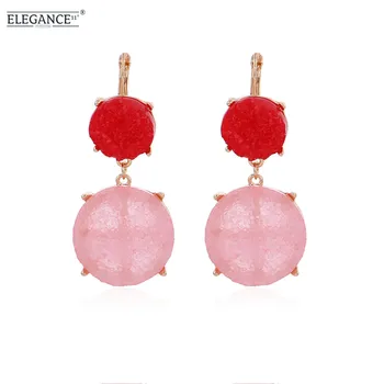 Elegance Trendy Woman Jewelry Resin Pink Big Circles Statement Earrings Handmade Boho Hanging Saturated Color Earrings for Women
Elegance Trendy Woman Jewelry Resin Pink Big Circles Statement Earrings Handmade Boho Hanging Saturated Color Earrings for Women