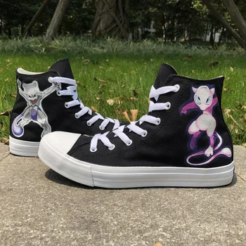 Wen Design Hand Painted Custom Shoes Pokemon Go Mewtwo Mew High Top Pocket Monster Anime Sneakers Girl Boy's Canvas Black Shoes
Wen Design Hand Painted Custom Shoes Pokemon Go Mewtwo Mew High Top Pocket Monster Anime Sneakers Girl Boy's Canvas Black Shoes