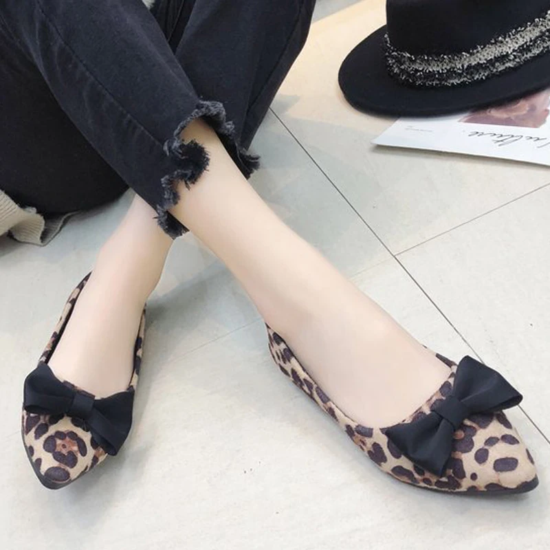 Tangnest Spring Leopard Flats Women Butterfly-Knot Loafers Shallow Pointed Toe Slip On Shoes Ladies Casual Flat Shoes XWD7370
Tangnest Spring Leopard Flats Women Butterfly-Knot Loafers Shallow Pointed Toe Slip On Shoes Ladies Casual Flat Shoes XWD7370
