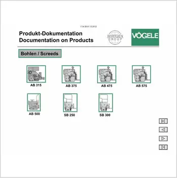VOGELE electronic spare parts catalog, Vogele service manual, Vogele wiring diagrams and operation manuals.
VOGELE electronic spare parts catalog, Vogele service manual, Vogele wiring diagrams and operation manuals.