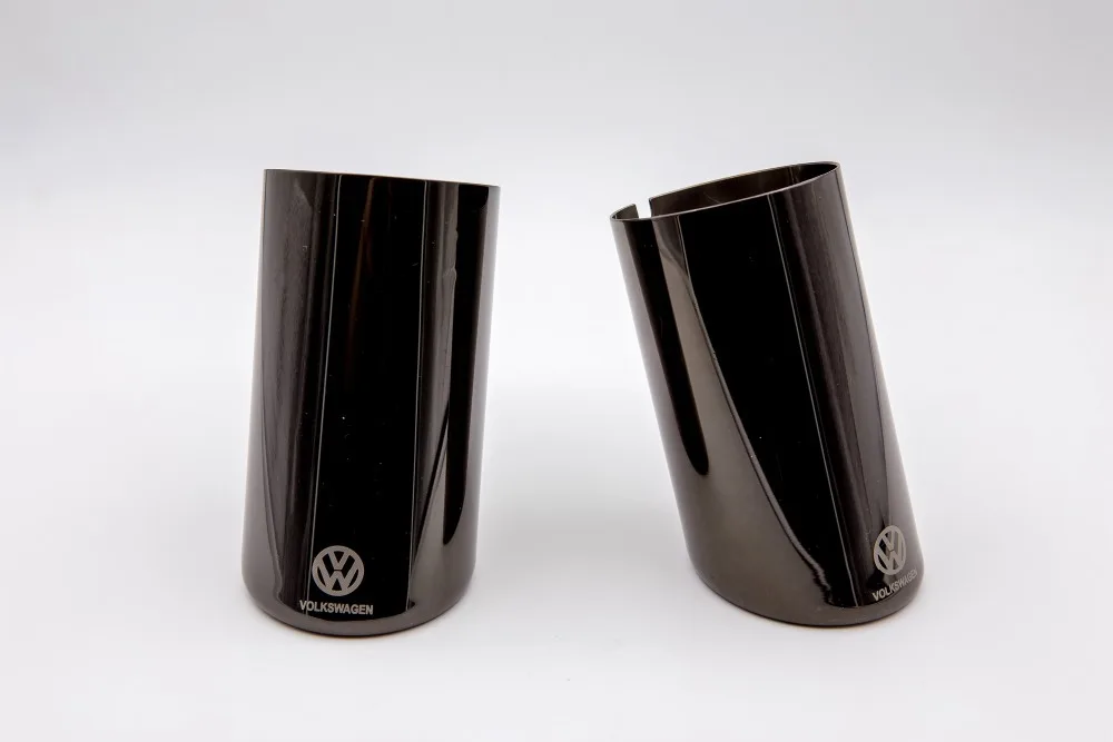 2 pcs for Black PQ-01 car styling exhaust pipe car covers VW golf 6 golf 7 mk 6 mk7 JETTA Scirocco Sagitar 1.4T TSI