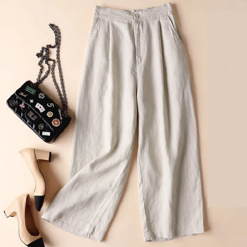 Wide Leg Pants Harem Pant Women Casual 2019 Spring Summer Loose Ankle-length Trousers Cotton Linen Overalls Solid Pants
Wide Leg Pants Harem Pant Women Casual 2019 Spring Summer Loose Ankle-length Trousers Cotton Linen Overalls Solid Pants