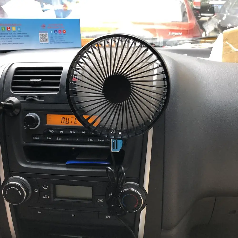 

Universal 5V 360 Degree Rotation Adjustable Angle Car Air Vent USB Fan 3 Speed Electric Air Blower Cooling Fan with ON OFF Switc