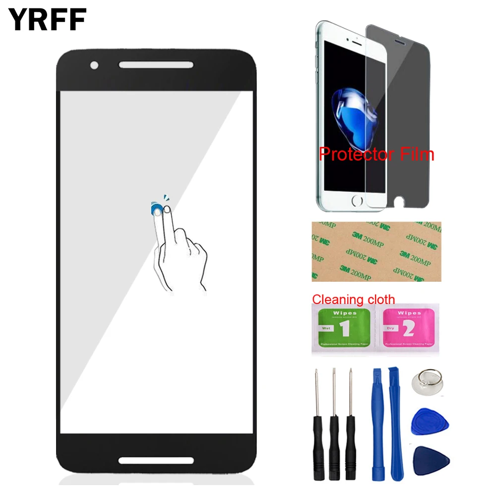 Front Glass For Huawei Google Nexus 6P 6 P H1511 H1512 ( No Touch Screen Digitizer) Front Outer Glass Tools Protector Film
Front Glass For Huawei Google Nexus 6P 6 P H1511 H1512 ( No Touch Screen Digitizer) Front Outer Glass Tools Protector Film