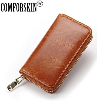 COMFORSKIN Brand 2019 Key Wallet Genuine Oil Wax Leather European American Fashion Famous Brand Key Bags Housekeeper Key Holder
COMFORSKIN Brand 2019 Key Wallet Genuine Oil Wax Leather European American Fashion Famous Brand Key Bags Housekeeper Key Holder