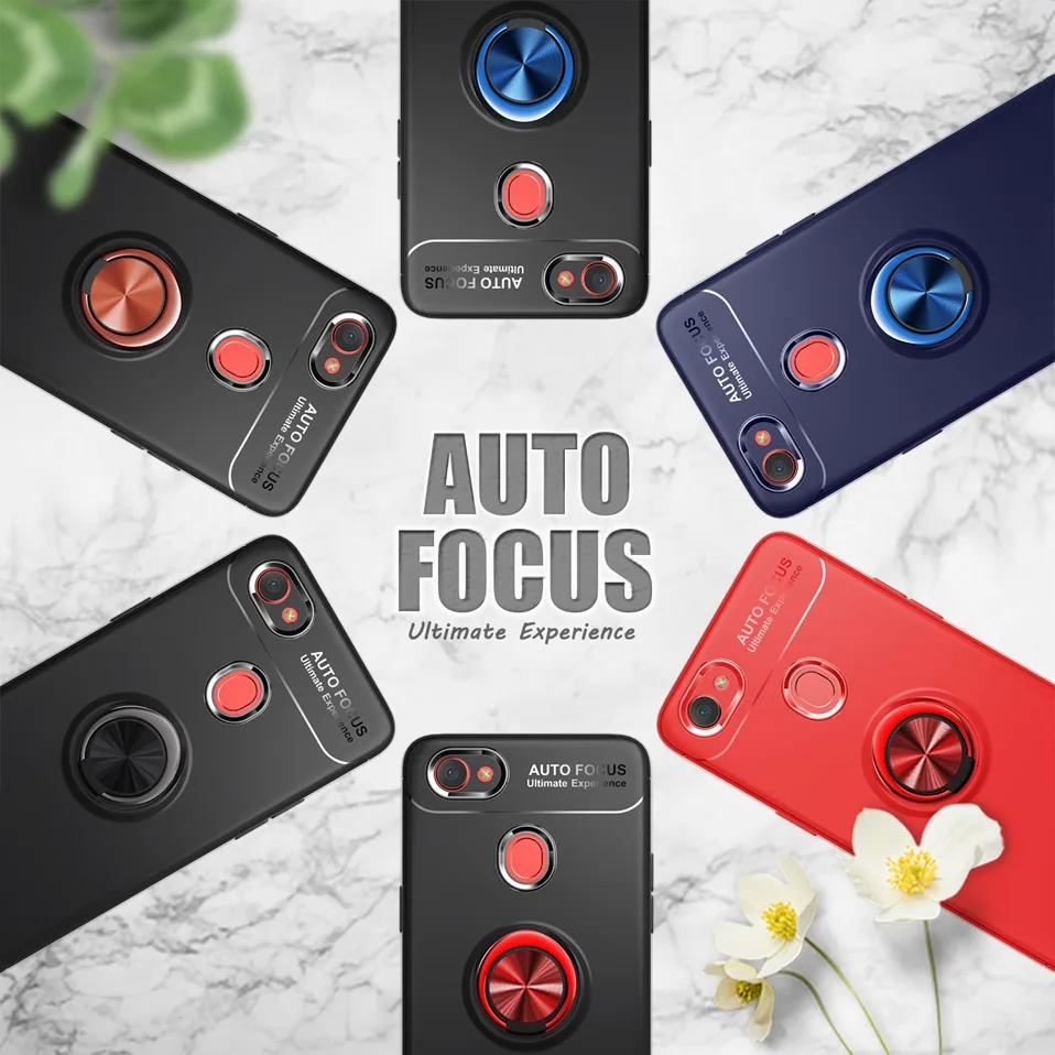 WHaY Ring Holder Case For OPPO F7 Coque Soft Silicone Luxury Stand Magnetic Phone Case For OPPO F9 F7 F5 Cover F 7 Capa Shell (7)