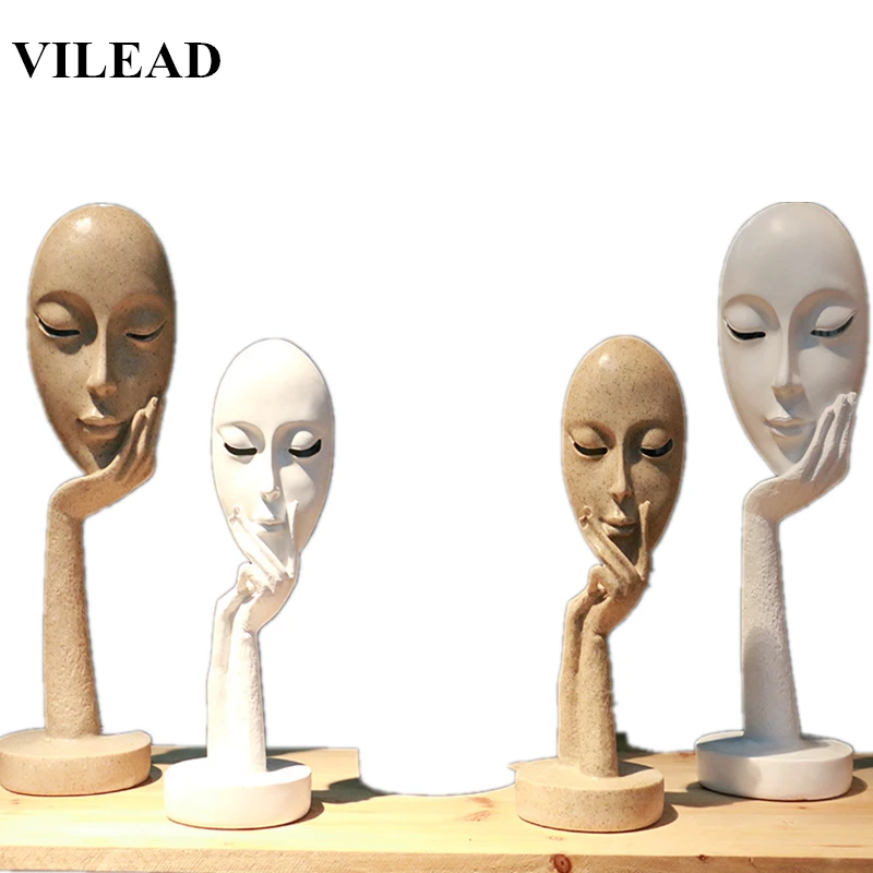 VILEAD 11.2" 14.6" Resin Creative Mask Figurines Abstract People Ornament Statue for Vintage Home Decor Home Office Decoration
VILEAD 11.2" 14.6" Resin Creative Mask Figurines Abstract People Ornament Statue for Vintage Home Decor Home Office Decoration