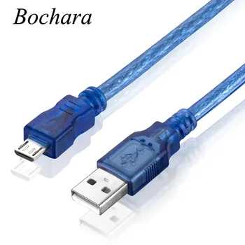 Bochara Micro USB 2.0 Data Cable USB-A to Mirco-B Dual Shielding(Foil+Braided) Transparent Blue 1.5m 1.8m 3m 5m
Bochara Micro USB 2.0 Data Cable USB-A to Mirco-B Dual Shielding(Foil+Braided) Transparent Blue 1.5m 1.8m 3m 5m
