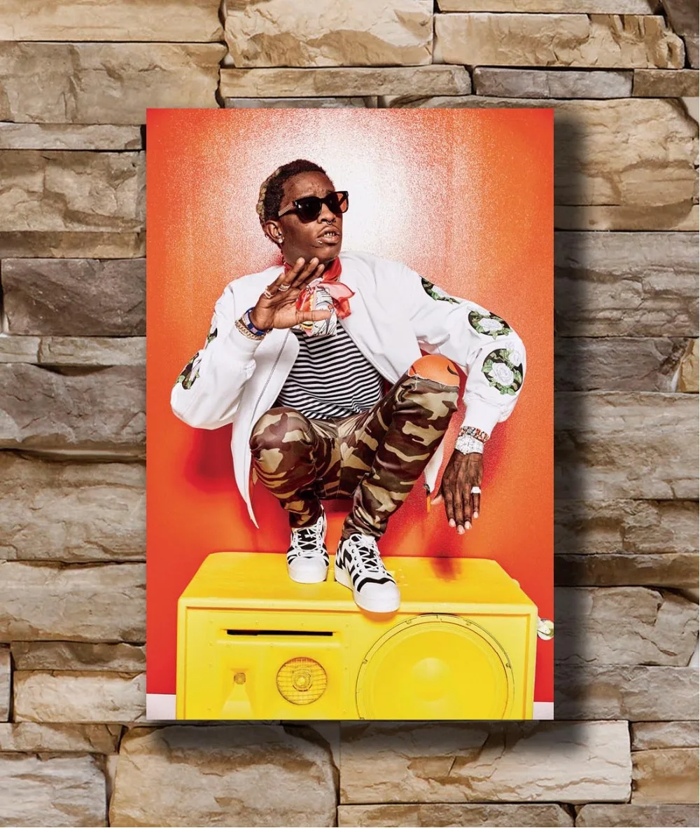 Художественный постер Новый Young Thug Rap хип-хоп музыка певица светильник холст