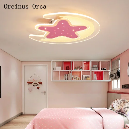 Cartoon creative pink LED ceiling lamp children's room lamp Princess bedroom modern simple star ceiling lamp free shipping
Cartoon creative pink LED ceiling lamp children's room lamp Princess bedroom modern simple star ceiling lamp free shipping