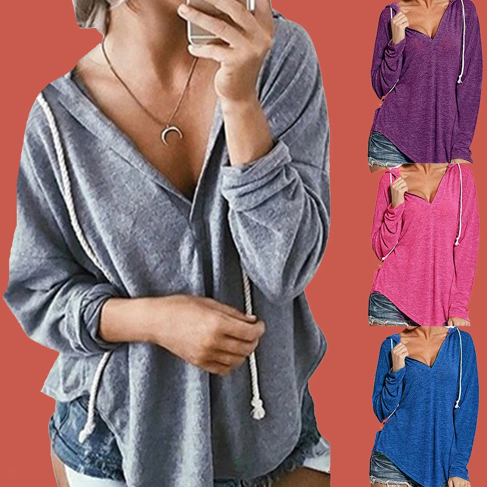Plain Hooded Sweatshirt Xxxl Irregular Hoodies Deep V Neck Poleron Mujer 2019 Pullover Sexy Hoodie Drawstring Women Long Sleeve
Plain Hooded Sweatshirt Xxxl Irregular Hoodies Deep V Neck Poleron Mujer 2019 Pullover Sexy Hoodie Drawstring Women Long Sleeve