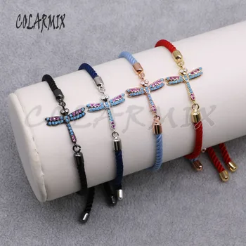 8Pcs Cute tiny butterfly charms bracelet Mix color zircon charms Rope bracelet Fashion wholesale jewelry Gift for lady 4666
8Pcs Cute tiny butterfly charms bracelet Mix color zircon charms Rope bracelet Fashion wholesale jewelry Gift for lady 4666