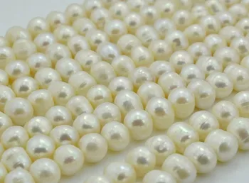 Wholesale Pearl Necklace Strand String Jewelry Beads Accessory, 10-11mm Super Big Size, Potato Shape, White Color 
Wholesale Pearl Necklace Strand String Jewelry Beads Accessory, 10-11mm Super Big Size, Potato Shape, White Color
