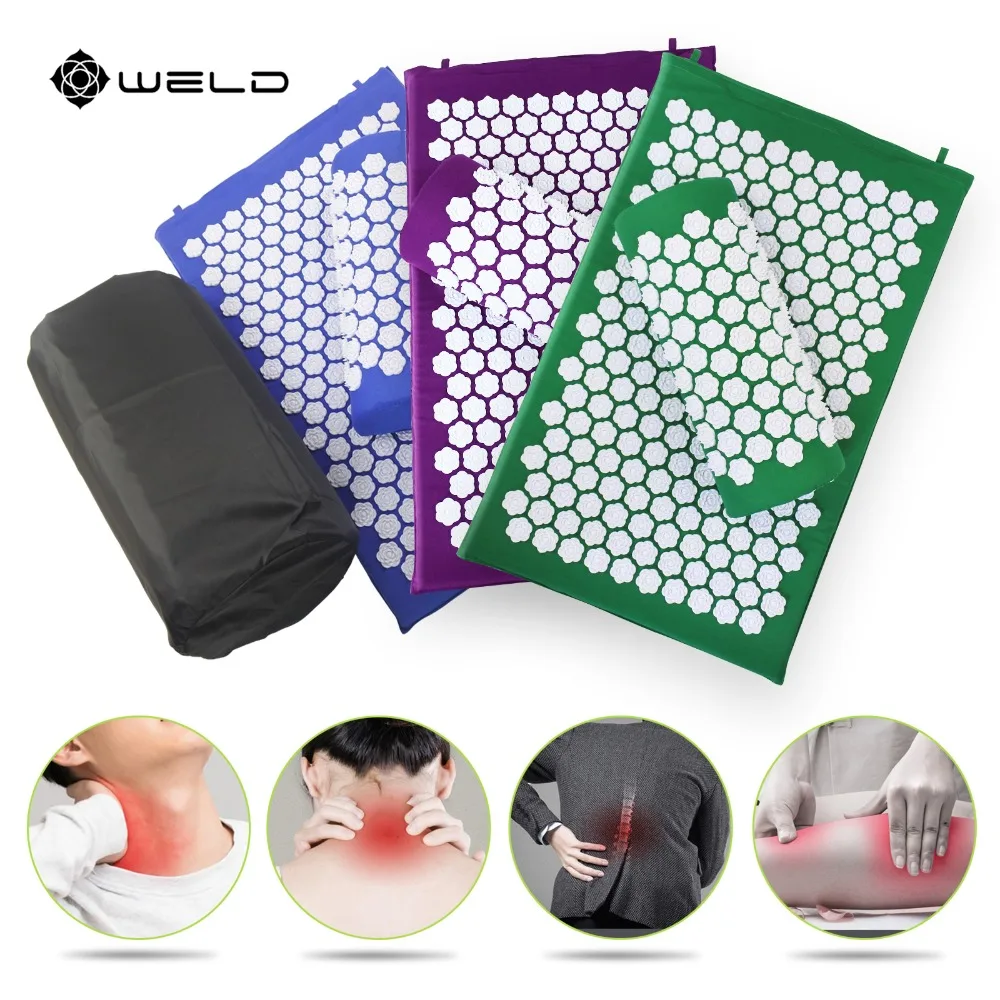 ABS Acupressure Shakti Mat Improve Sleep Pillow Massage Cushion Body Head Foot Massager Mat Relieve Stress Pain Needle Yoga Mat
ABS Acupressure Shakti Mat Improve Sleep Pillow Massage Cushion Body Head Foot Massager Mat Relieve Stress Pain Needle Yoga Mat