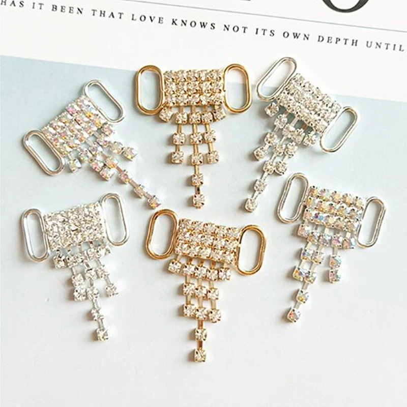 Rhinestone bikini connectorsl buckle/ Bag buckle shoes chain/ Ribbon slider Craft Making Access
Rhinestone bikini connectorsl buckle/ Bag buckle shoes chain/ Ribbon slider Craft Making Access