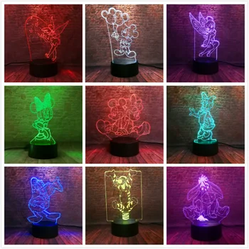 3D Mickey Minnie Tinker Bell Snowflake Daisy Donald Duck Night 7 Colors USB Hologram Table Light Baby Sleeping Decor Toys Gifts
3D Mickey Minnie Tinker Bell Snowflake Daisy Donald Duck Night 7 Colors USB Hologram Table Light Baby Sleeping Decor Toys Gifts